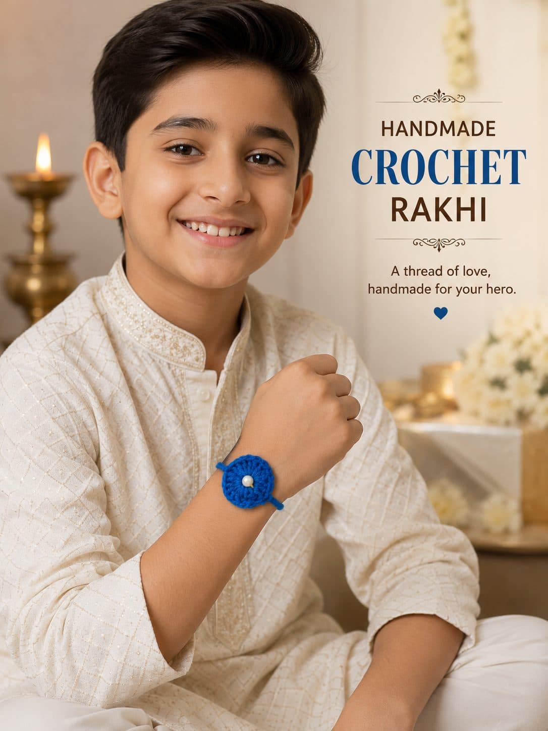 Handmade Crochet Rakhi