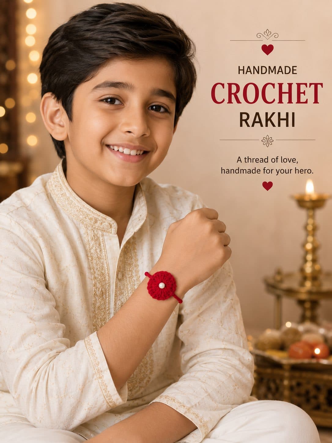 Handmade Crochet Rakhi