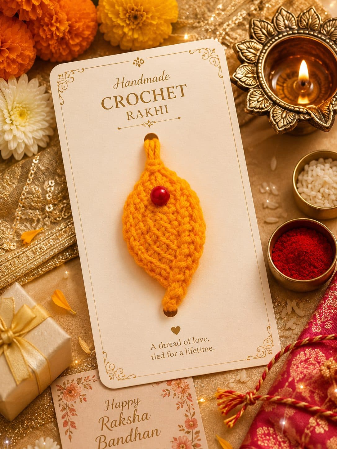 Handmade Crochet Rakhi
