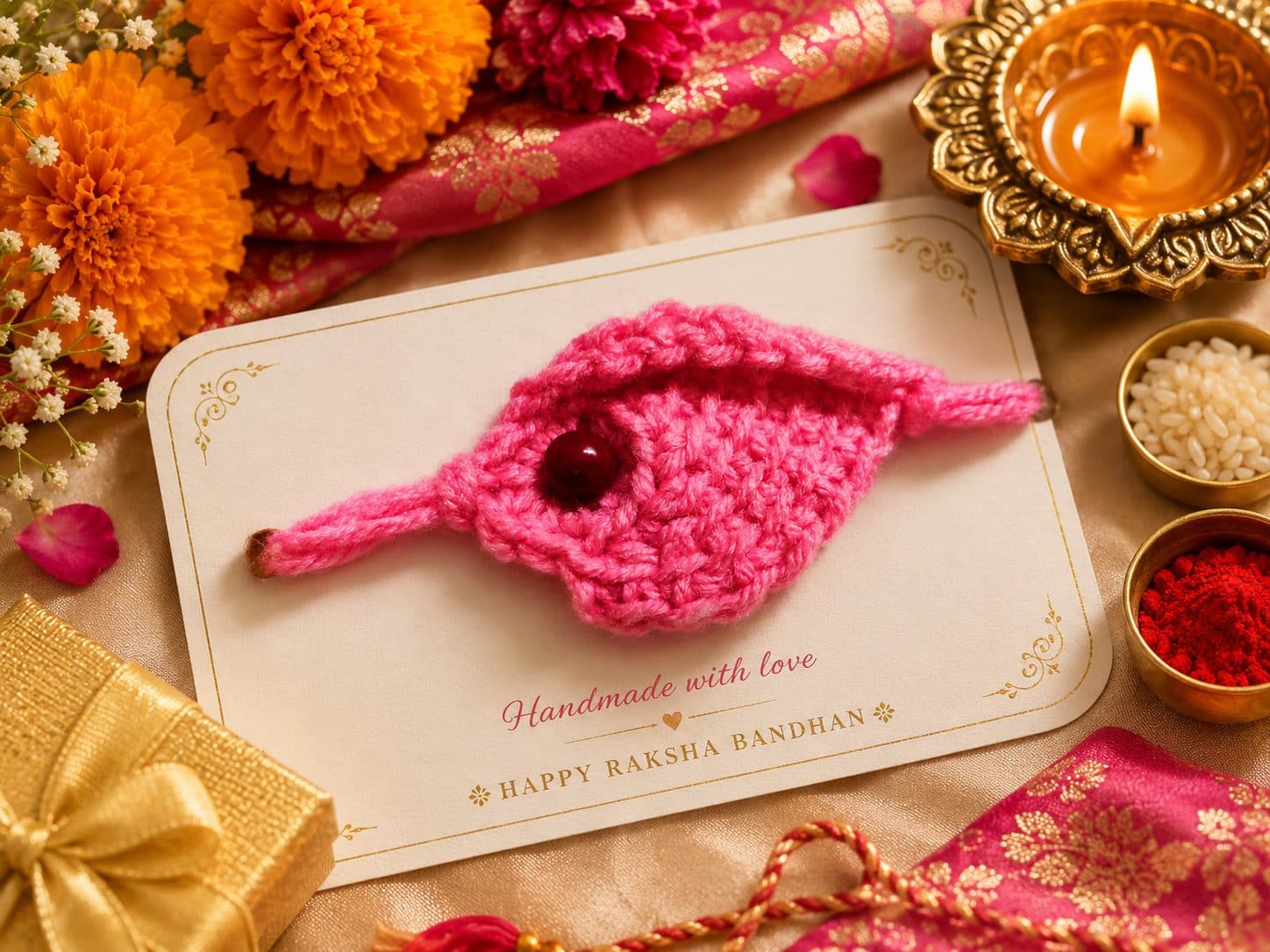 Handmade Crochet Rakhi