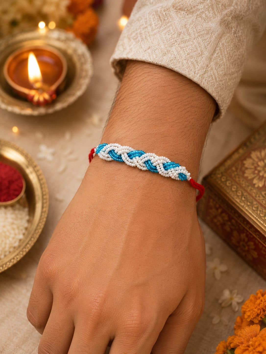Beaded Rakhi - Handmade