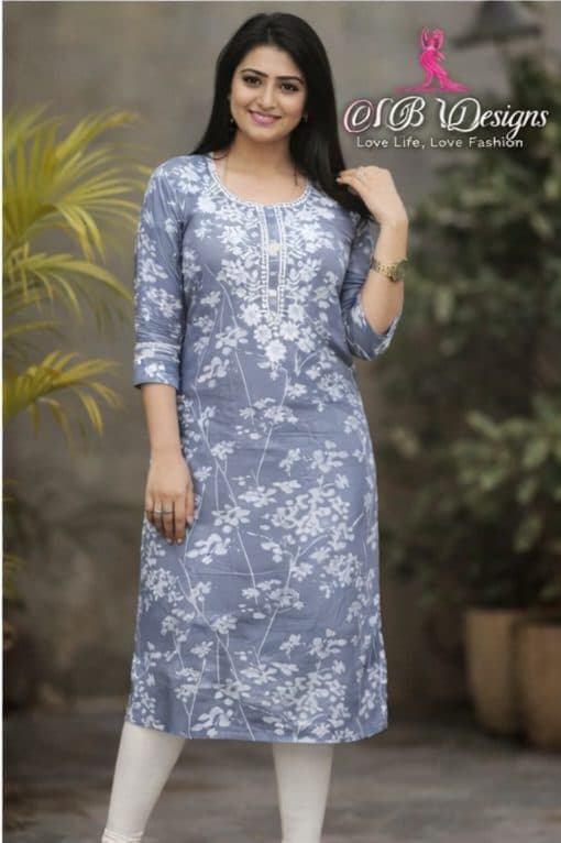 Cotton Chikankari kurti