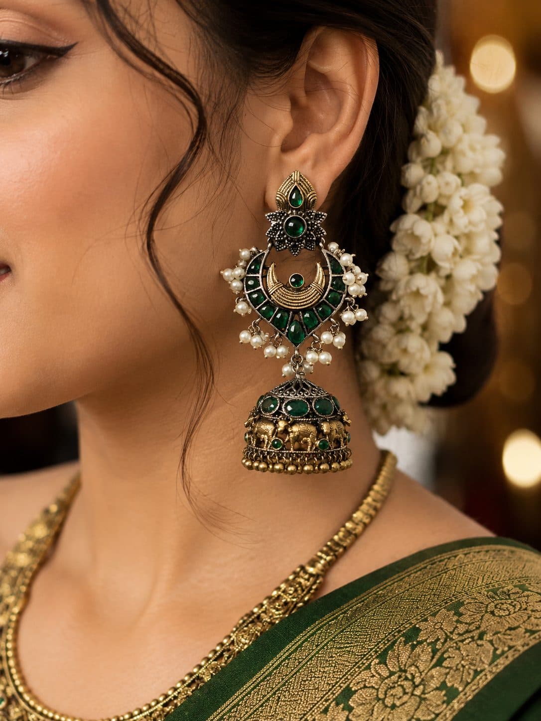 Intricately Crafted Festive Earrings