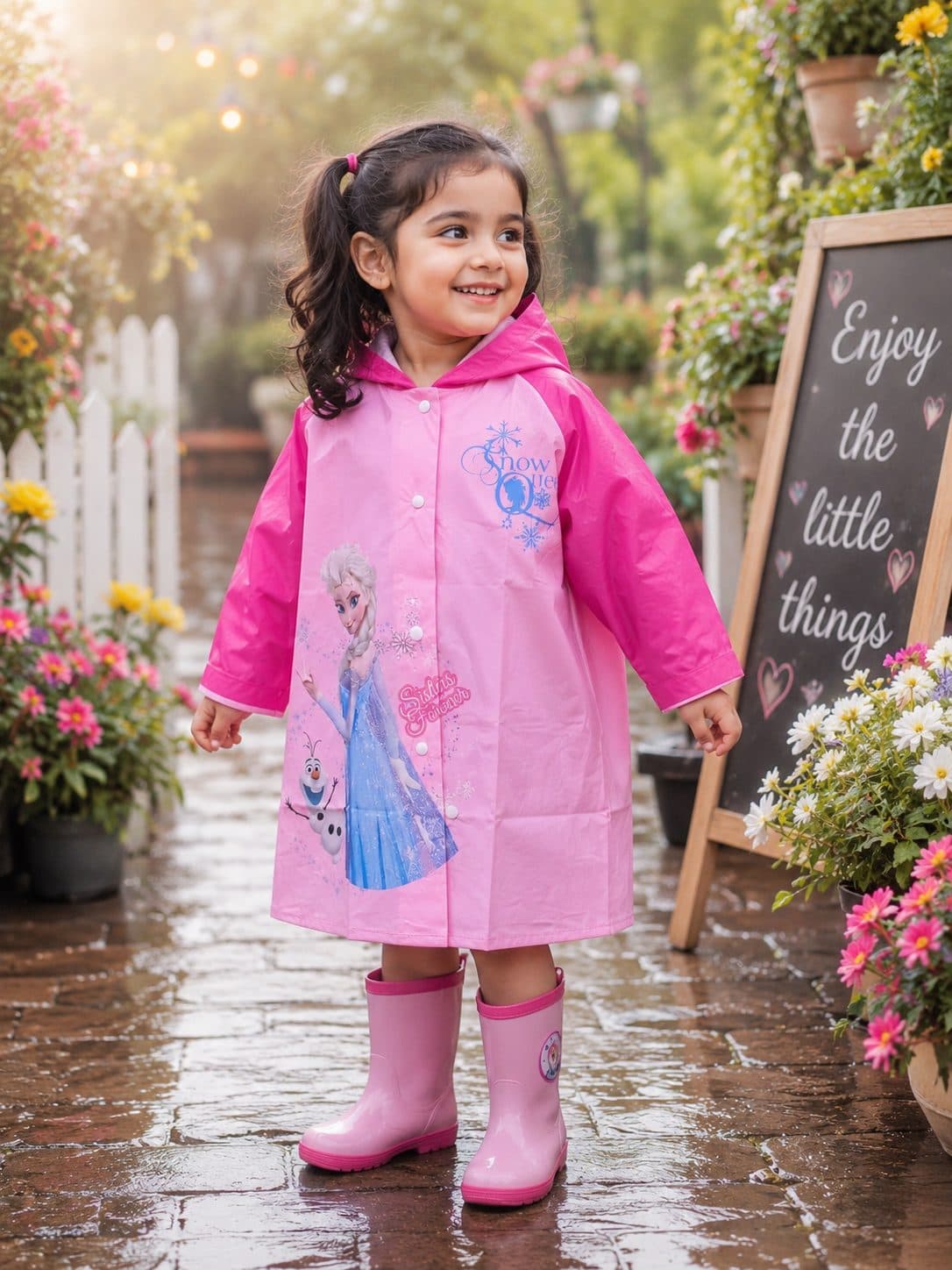 Kids Raincoat - Elsa