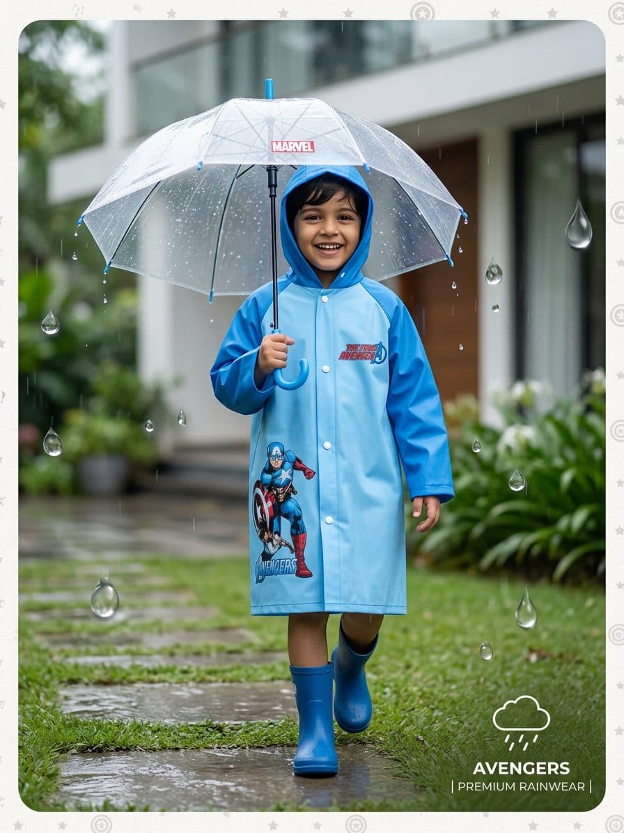Kids Raincoat - Avenger