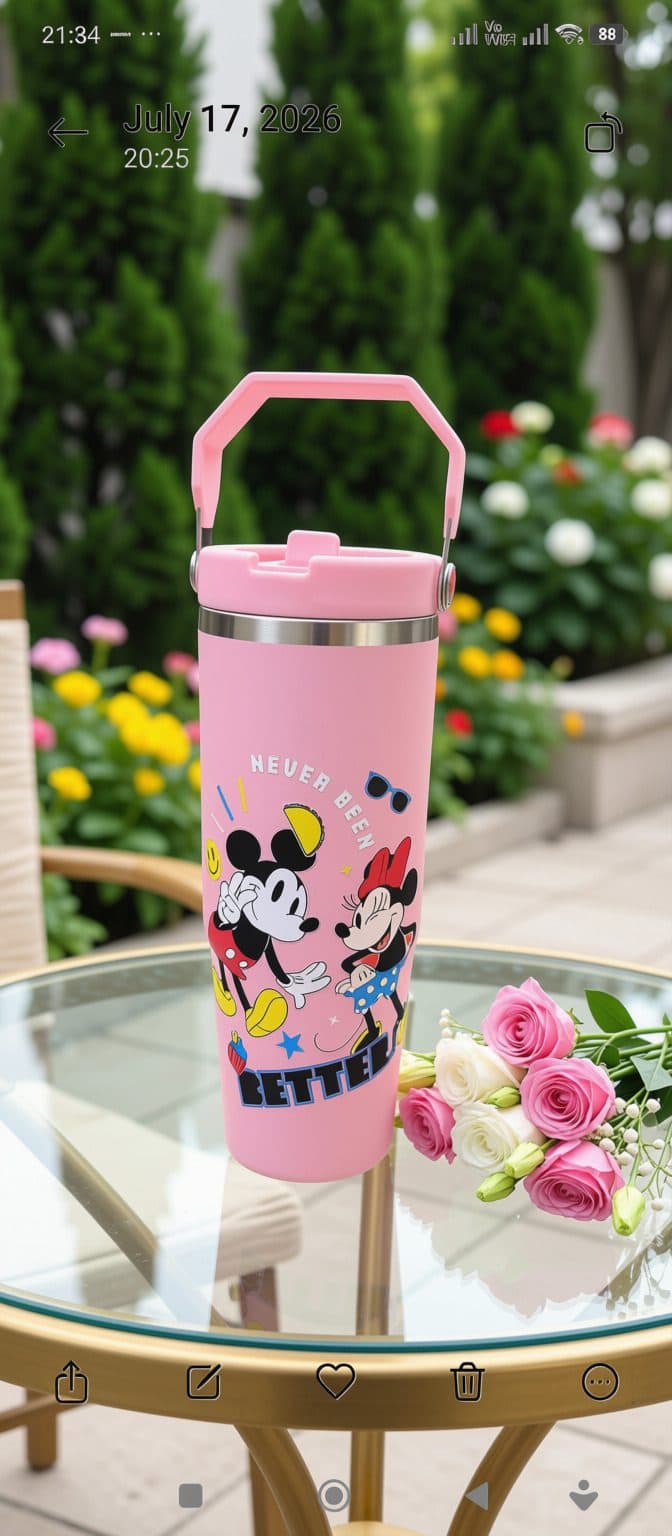 Anime Sipper Cum Tumbler (900 ml, insulated)