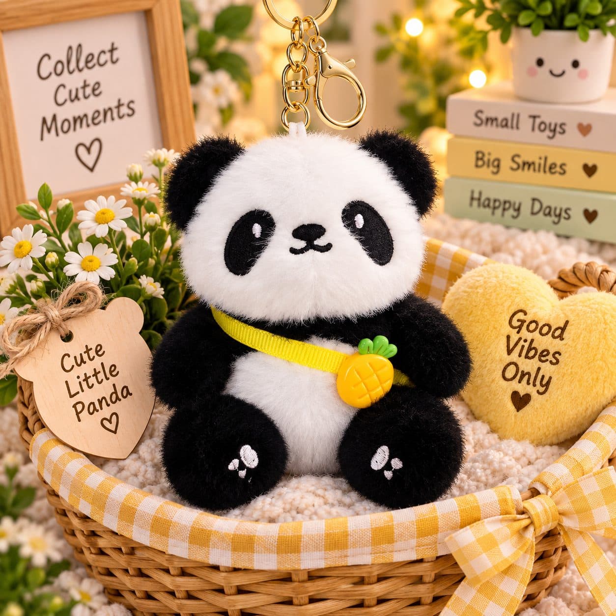 Plush Panda keychain
